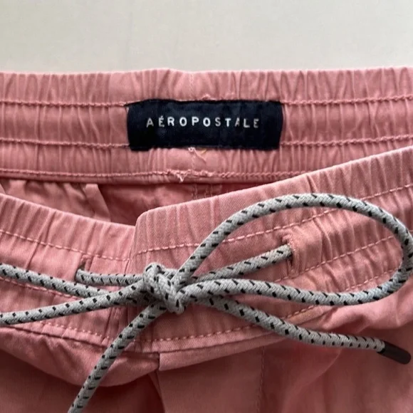 NWT Dark Pink Aeropostale Jogger Shorts Size L - Picture 3 of 6